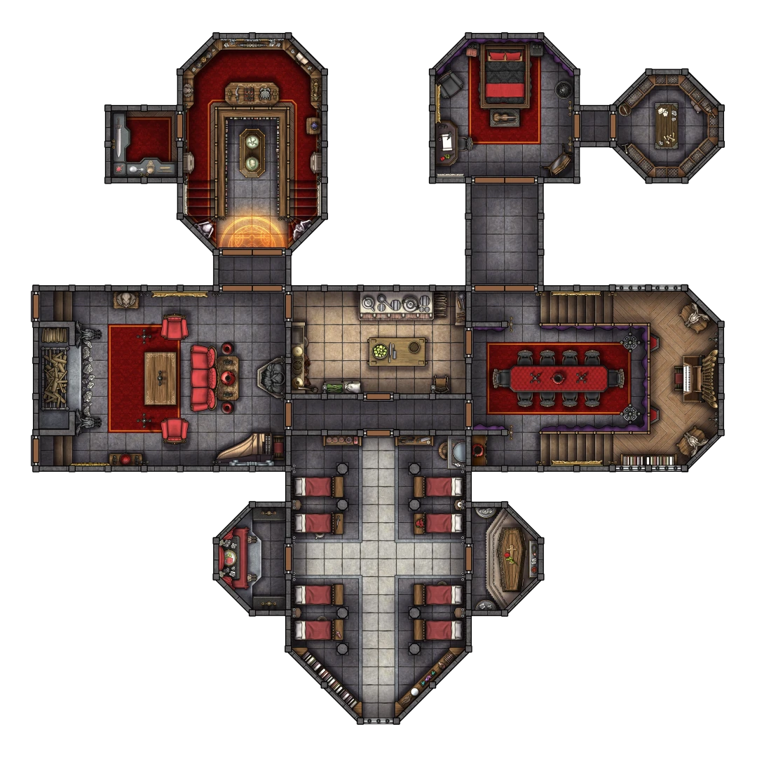 tomcartos - Build-A-Bastion Part 4: Gothic Manor - Complete Variant Set part 4