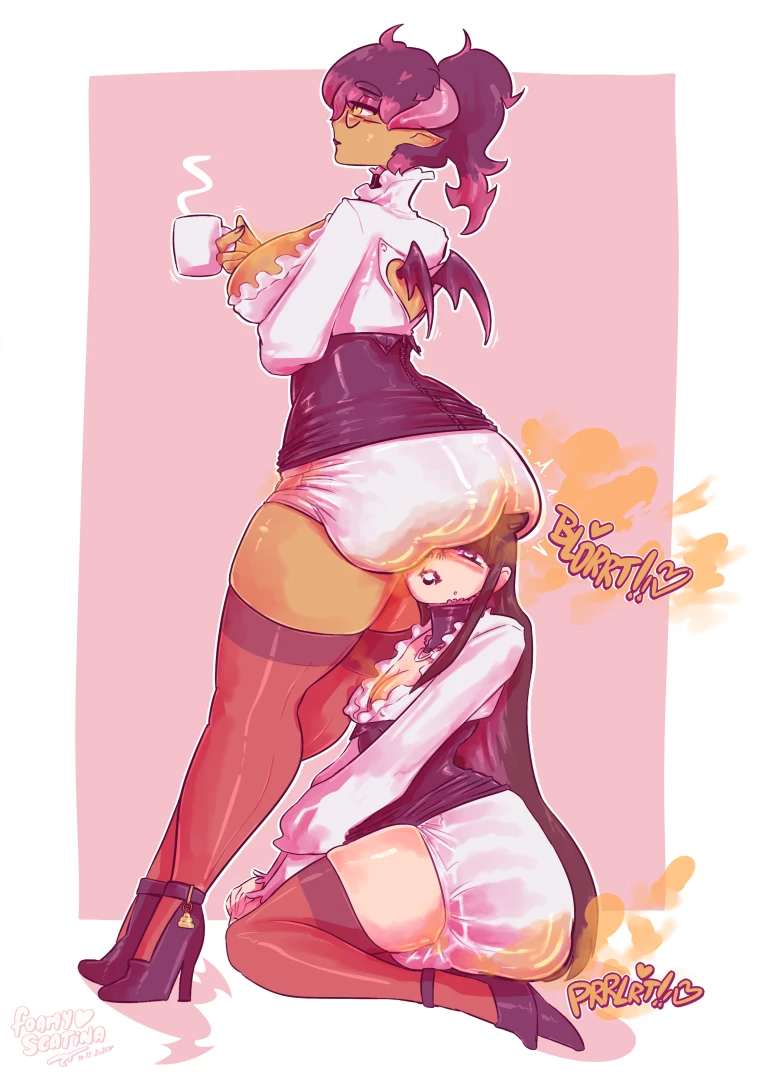 scatina - Demon office lady & friend