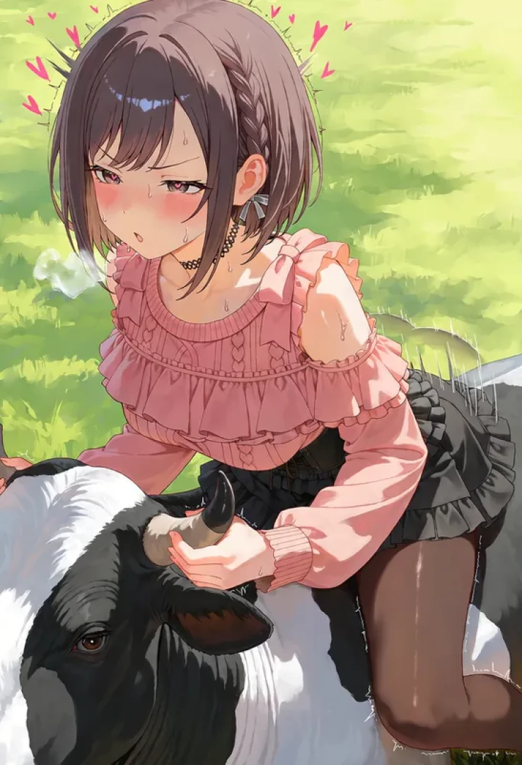 K.you - 牛にまたがってお尻気持ちよくなっちゃう絵名