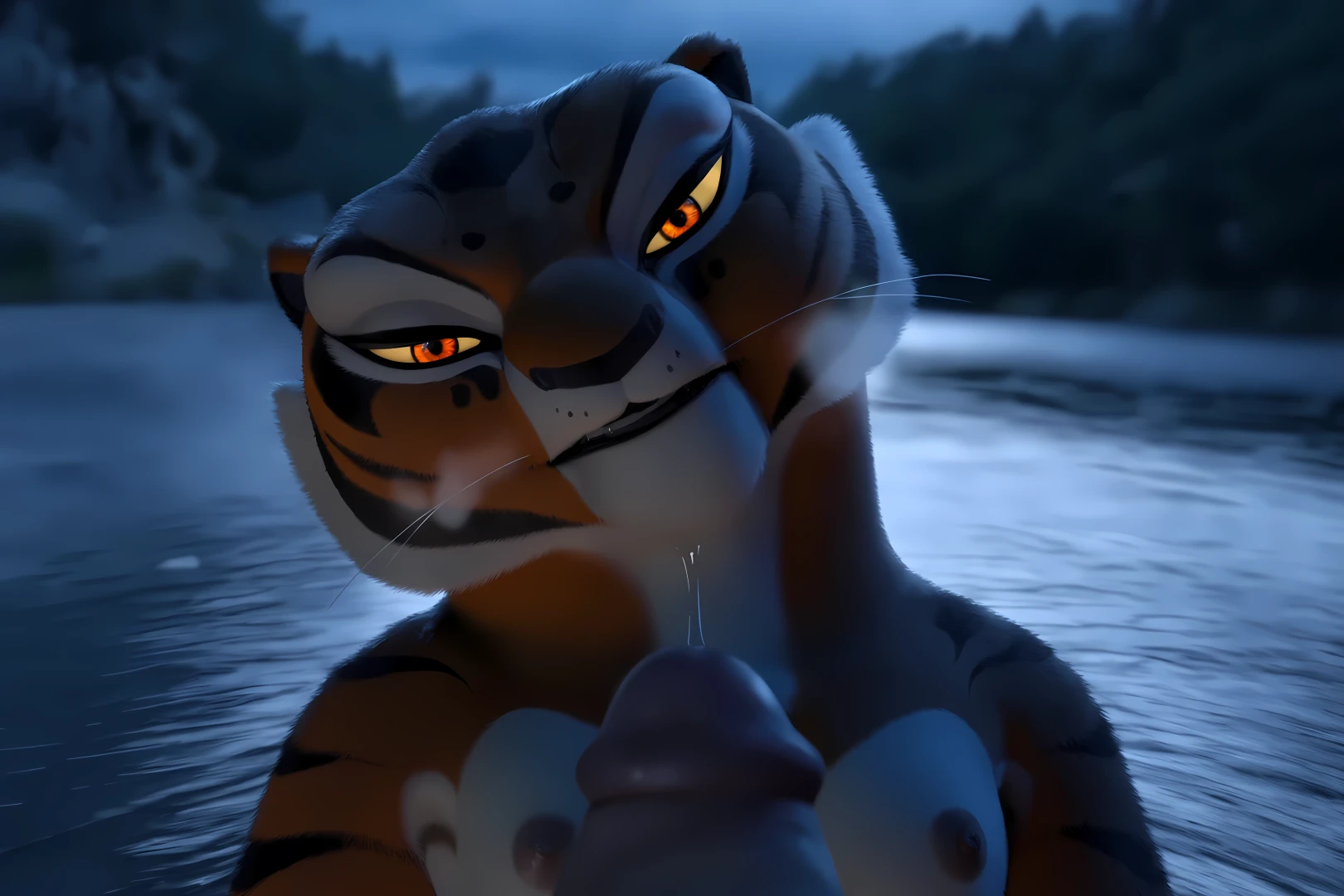Stayzen06 - Tigress - Riverside Night (3 uncensored artworks)