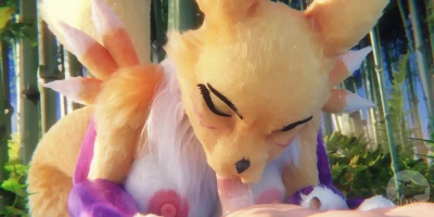 Furromantic - [Animation | VR | ] - Renamon pleasing her master (4K/VR8K/MixedReality)