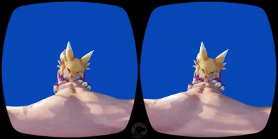 Furromantic - [Animation | VR | ] - Renamon pleasing her master (4K/VR8K/MixedReality) part 4