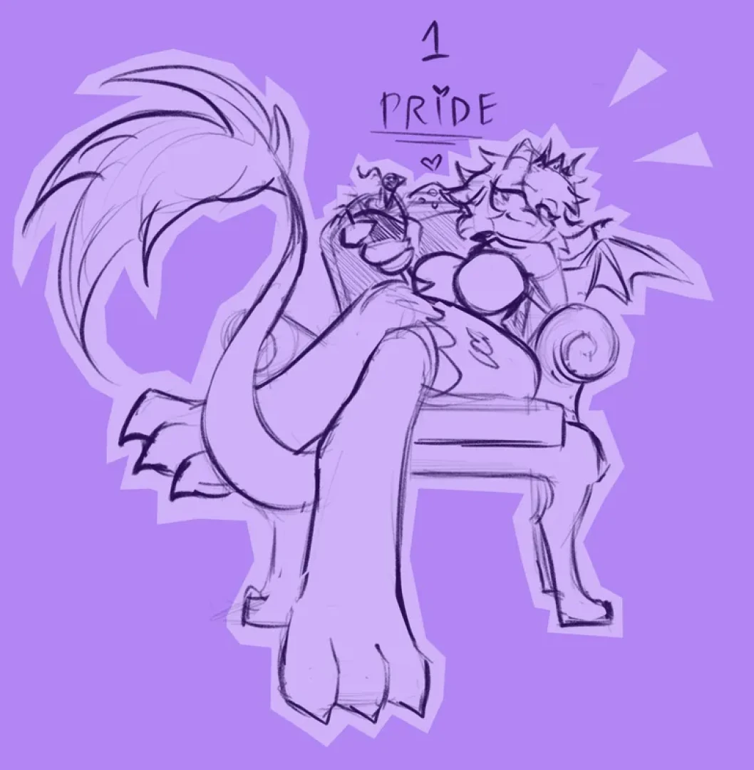 Spicy Mania - Dragon babe supremacy (Halloween special sketch!)