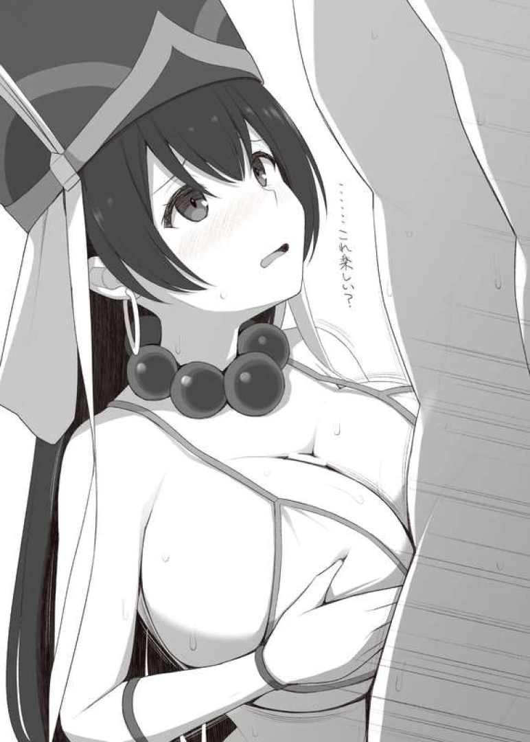 くりから - 玄奘三蔵さんのパイズリ（モノクロ、挟射差分）