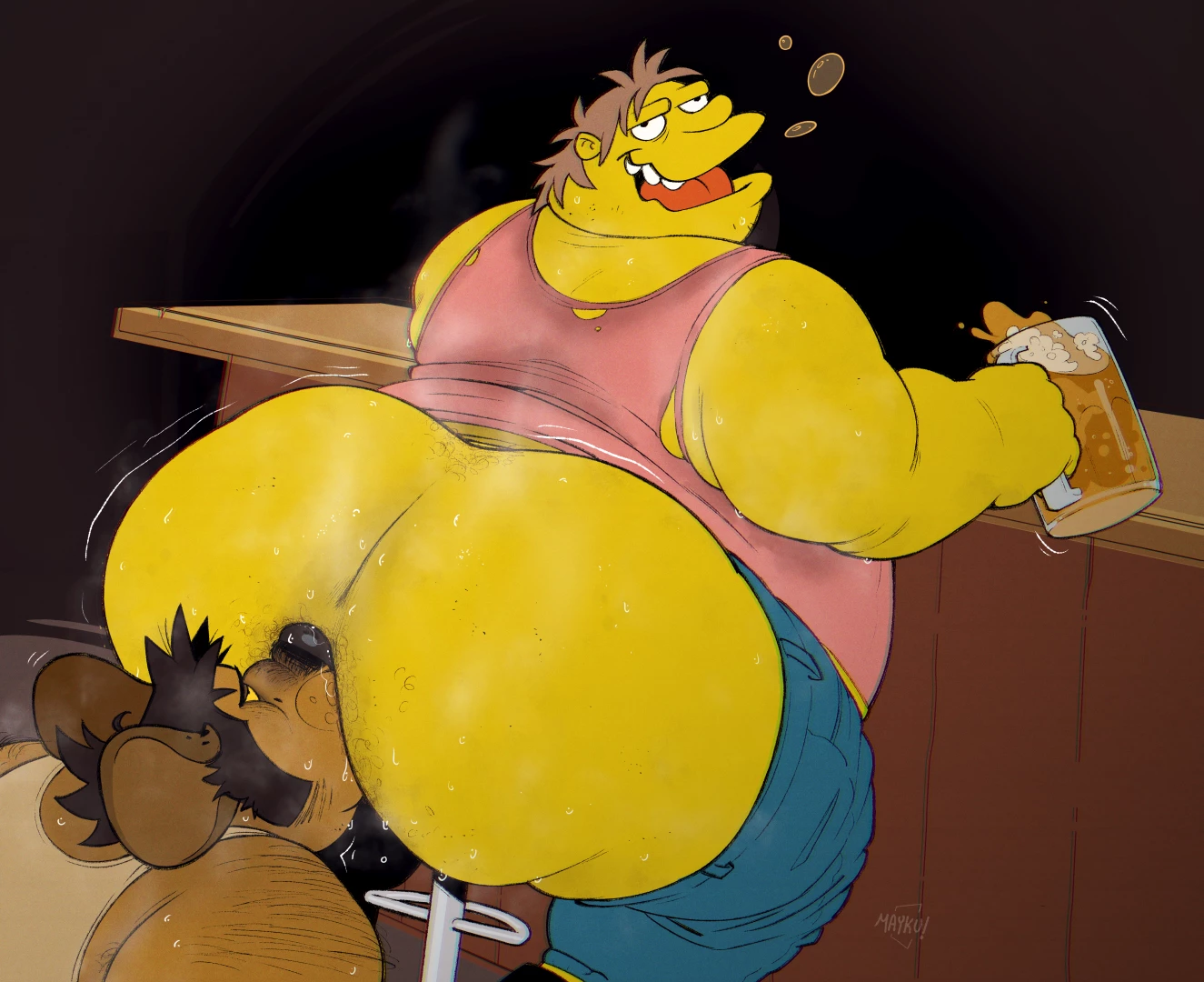 maykubear - Barney Gumble - New Barstools (HD FILES)