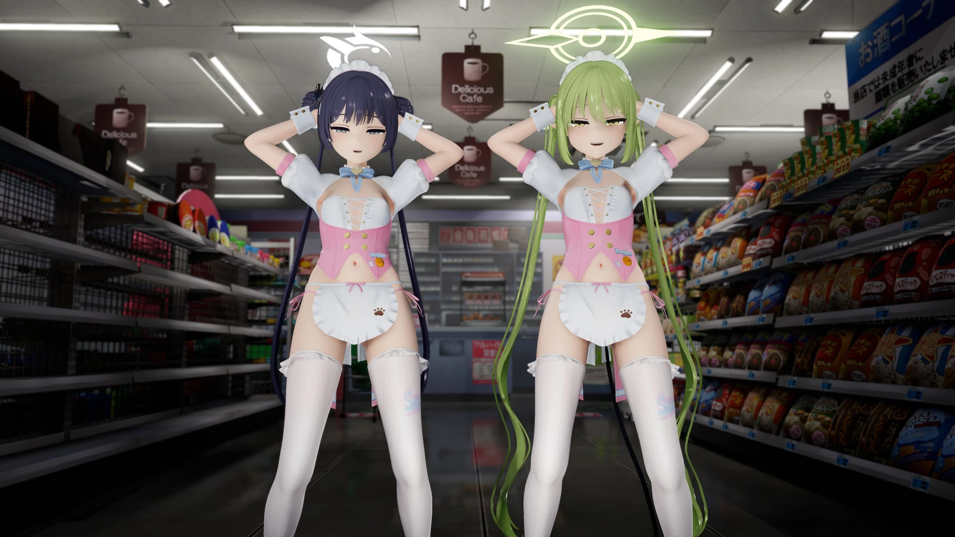 RikaMizunoMMD - 【2K & FullHD】 Kisaki And Nozomi - Destination Calabria | Blue Archive