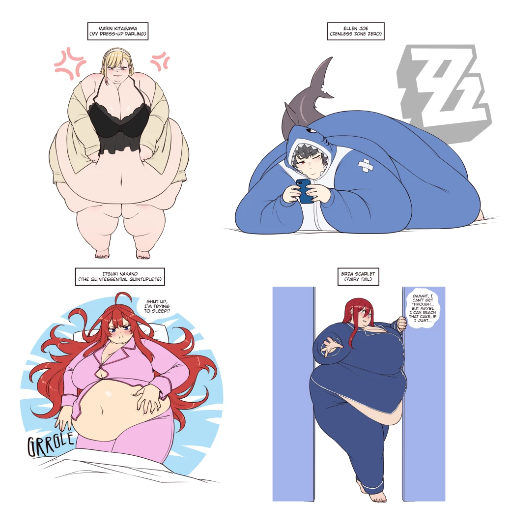 bws - September '25 Pajama/Bedtime Themed Private Sketches (Colored)