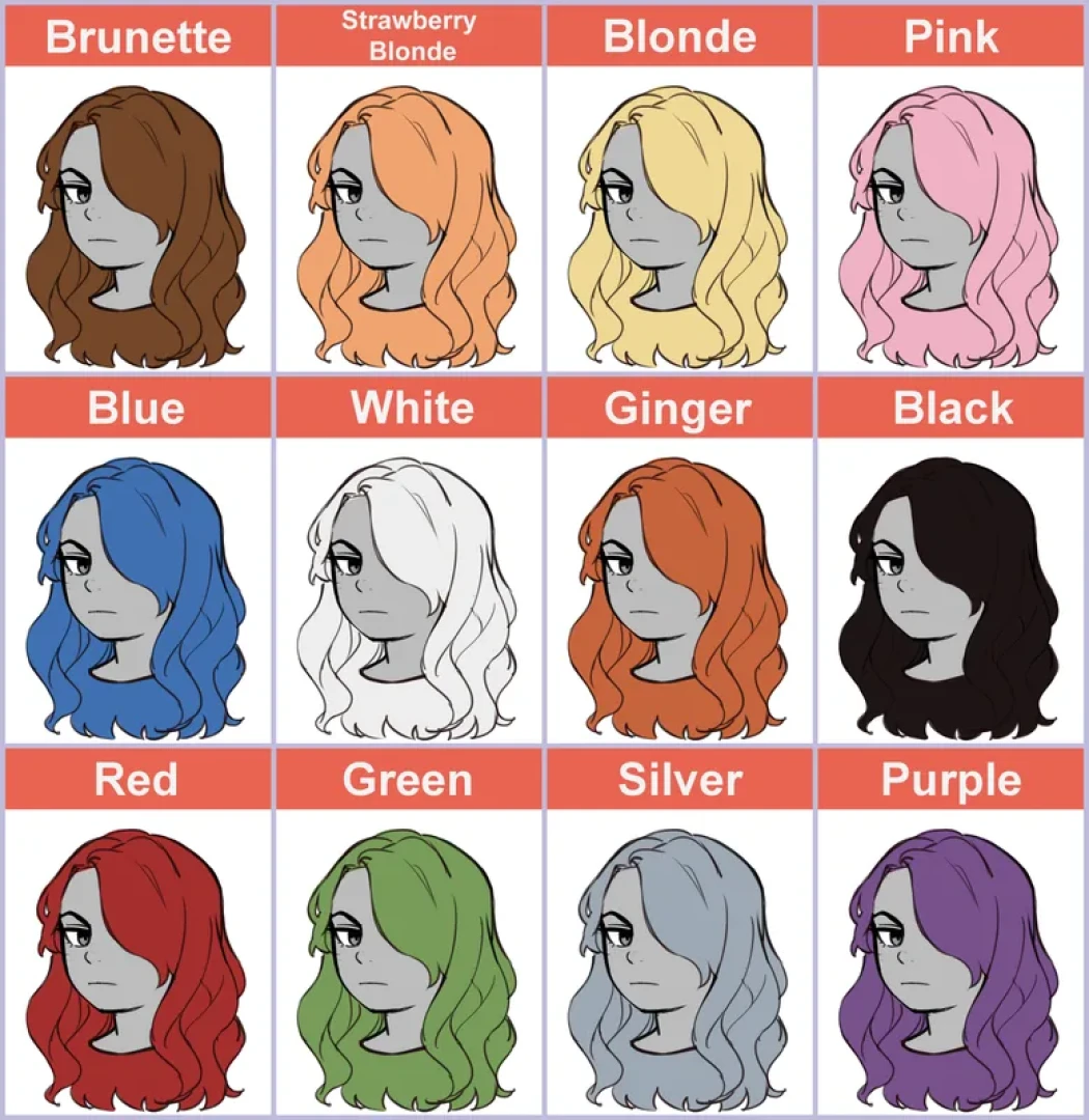 bws - Character Creation Poll - Hair Color — page 1