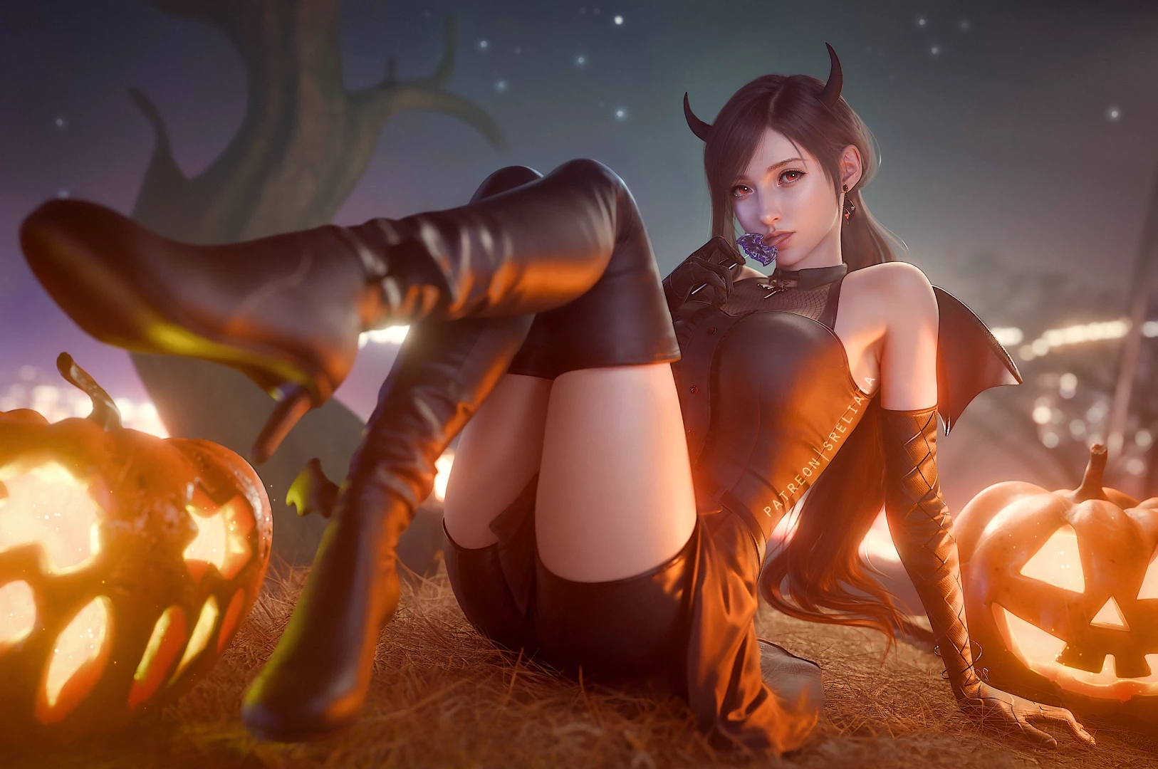 Sreliata - Halloween Devil Tifa [4K] [SFW]