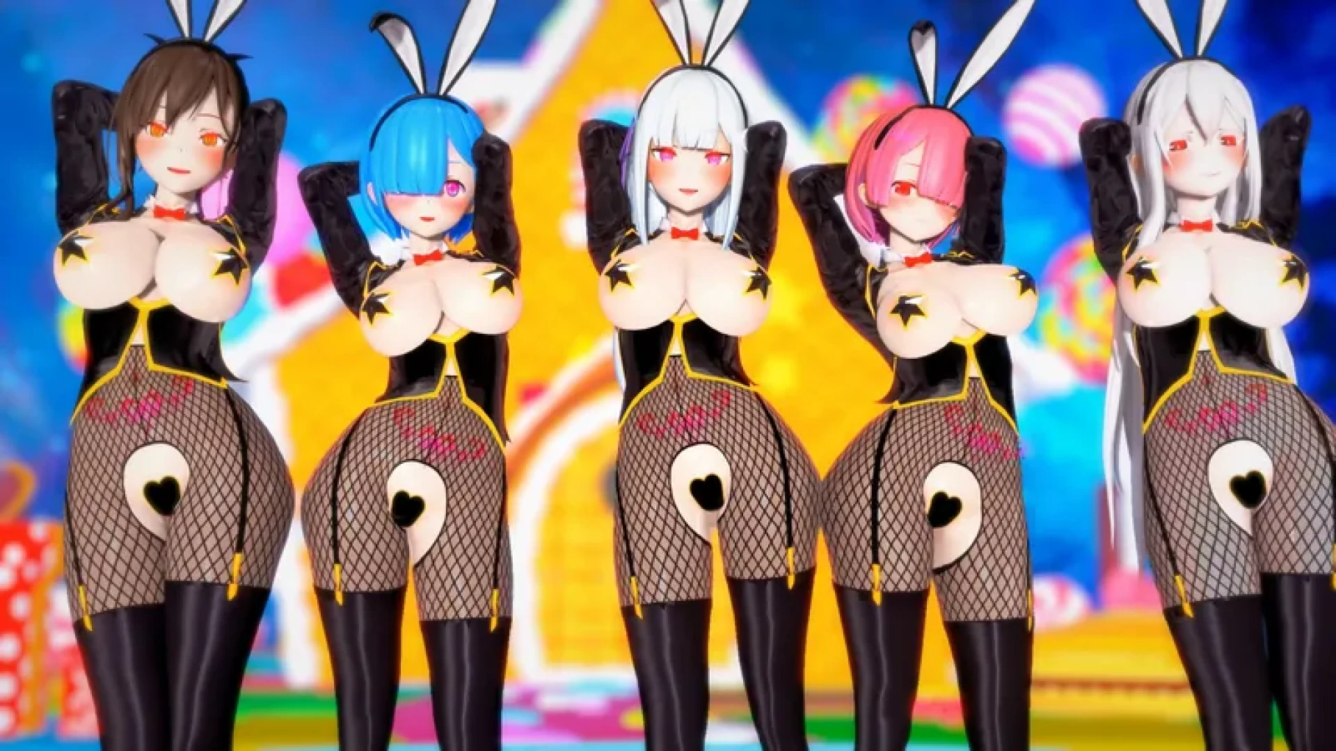 7pupu - 愛蜜莉雅x雷姆x拉姆x艾姬多娜x夏烏拉 - Lovey Dovey【ゼロから始める異世界生活】4k SEX版(限定視頻Limited Video)