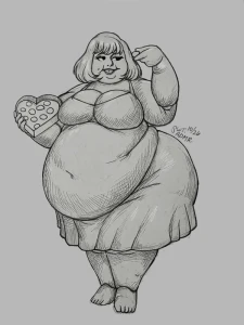 SweetnessAdmirer - Sketch Requests - Black Cat and Debbie Addams 