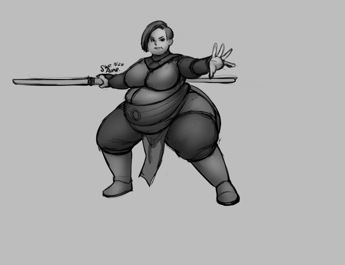 SweetnessAdmirer - Sketch Requests - GambitwithRouge, Merrin from StarWars, and Tifa
