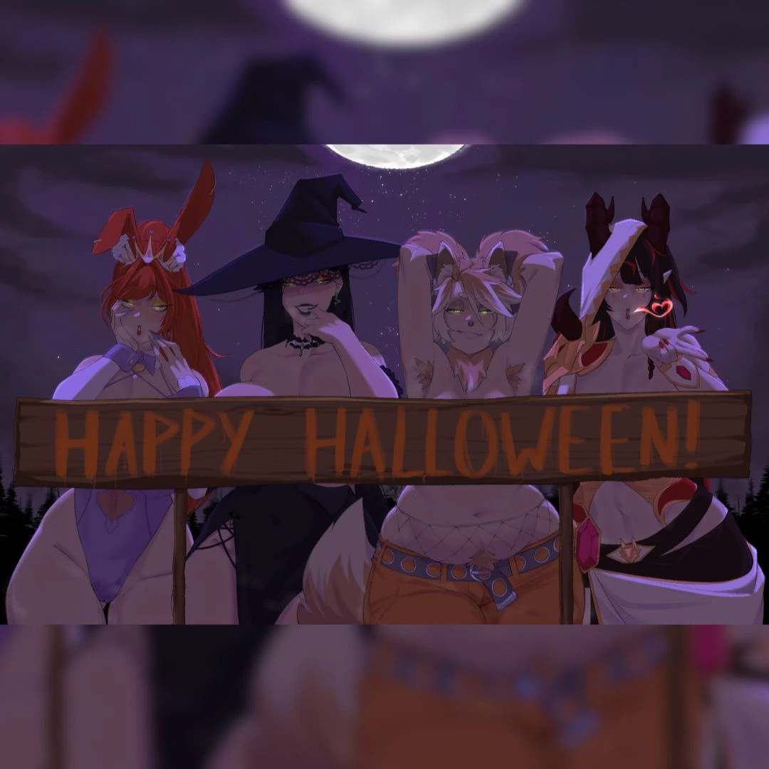 Victoria - Early Access | [FFFF4M] Cornered By Four Ovulating Monster Girls At A Halloween Party collab w. Ale Kirser, Yumprincess & Kum Bomb