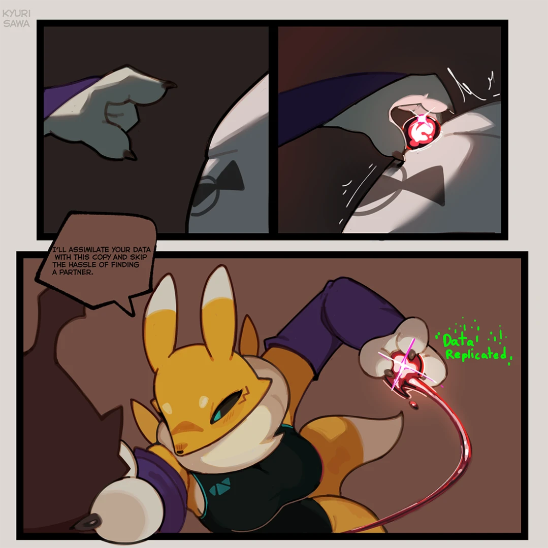 KyuriSawa - Renamon Growth Short Comic