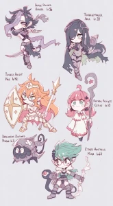 paroro - Doodletober 9-14 - RPGgirls (and Pebble)
