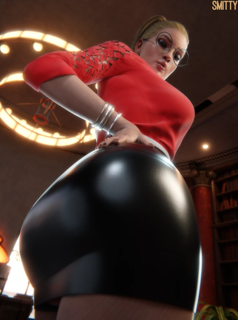 Smitty34 - Harleen's big booty in a skirt