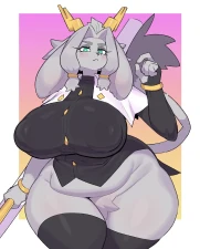 26_suigi - BIG BUTT GOAT BUNNY!!(GIF)
