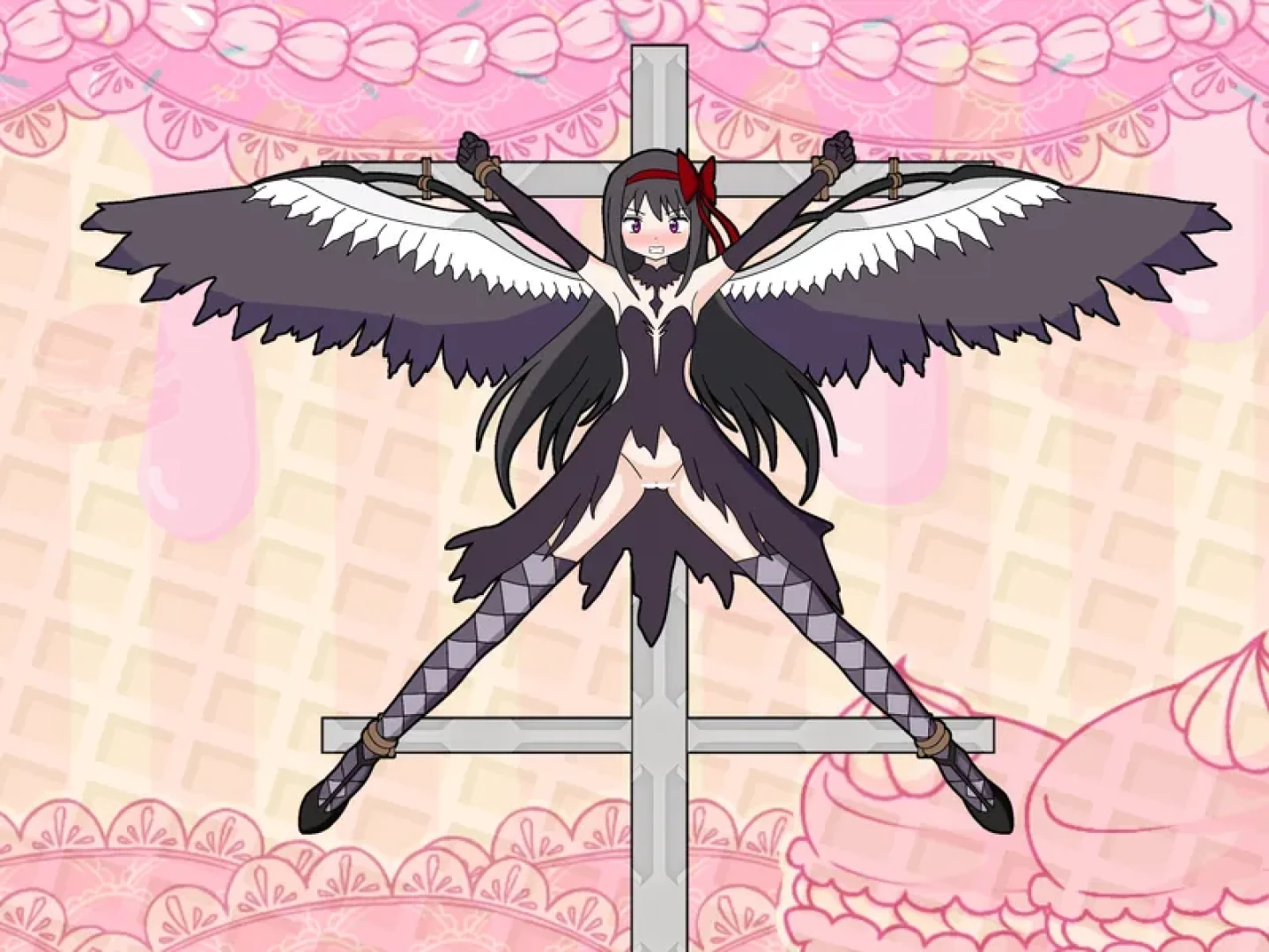 xtc - 暁美ほむら磔性器拷問刑