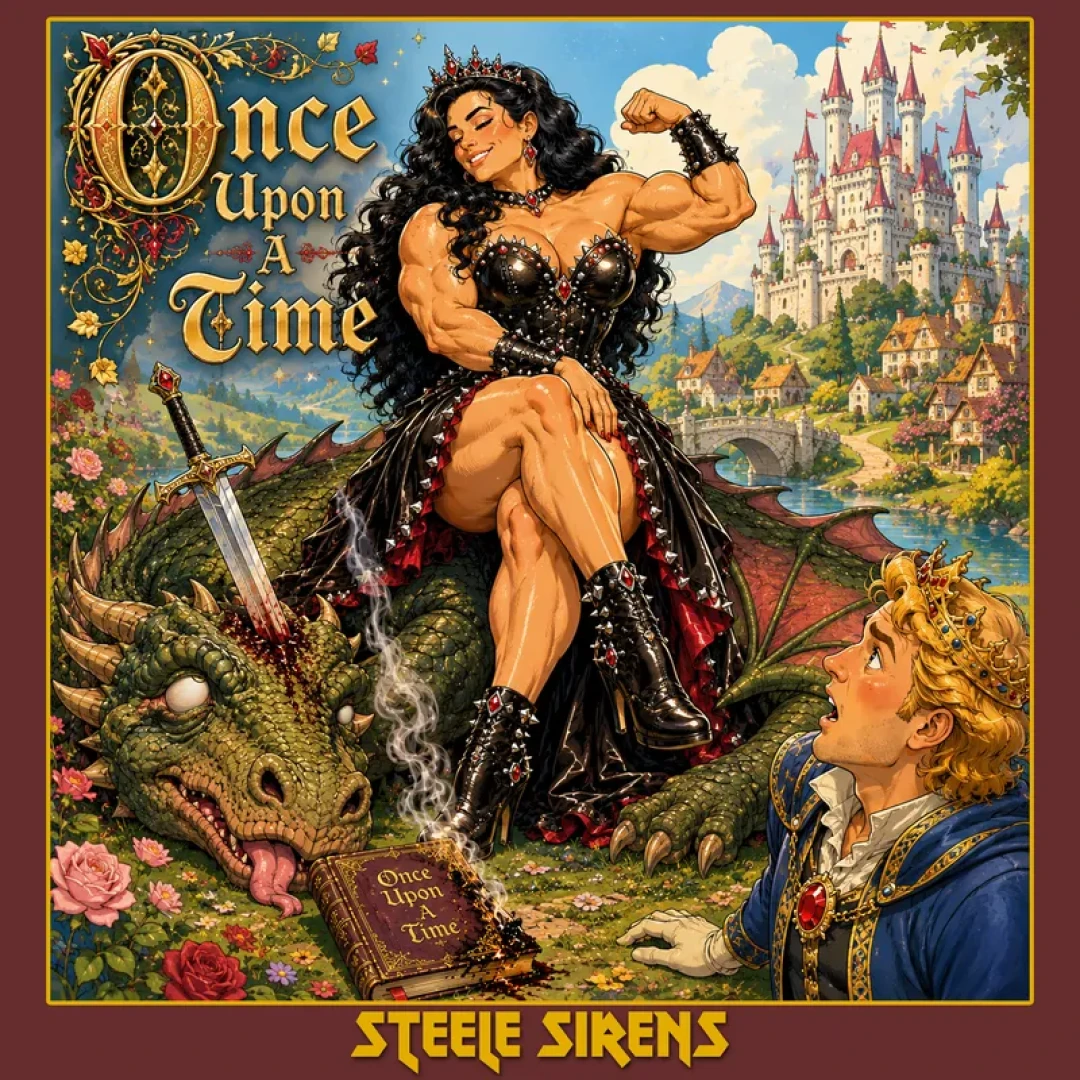 mightyfemalemusclecomix - Once Upon A Time Single Cover Art Steele Sirens