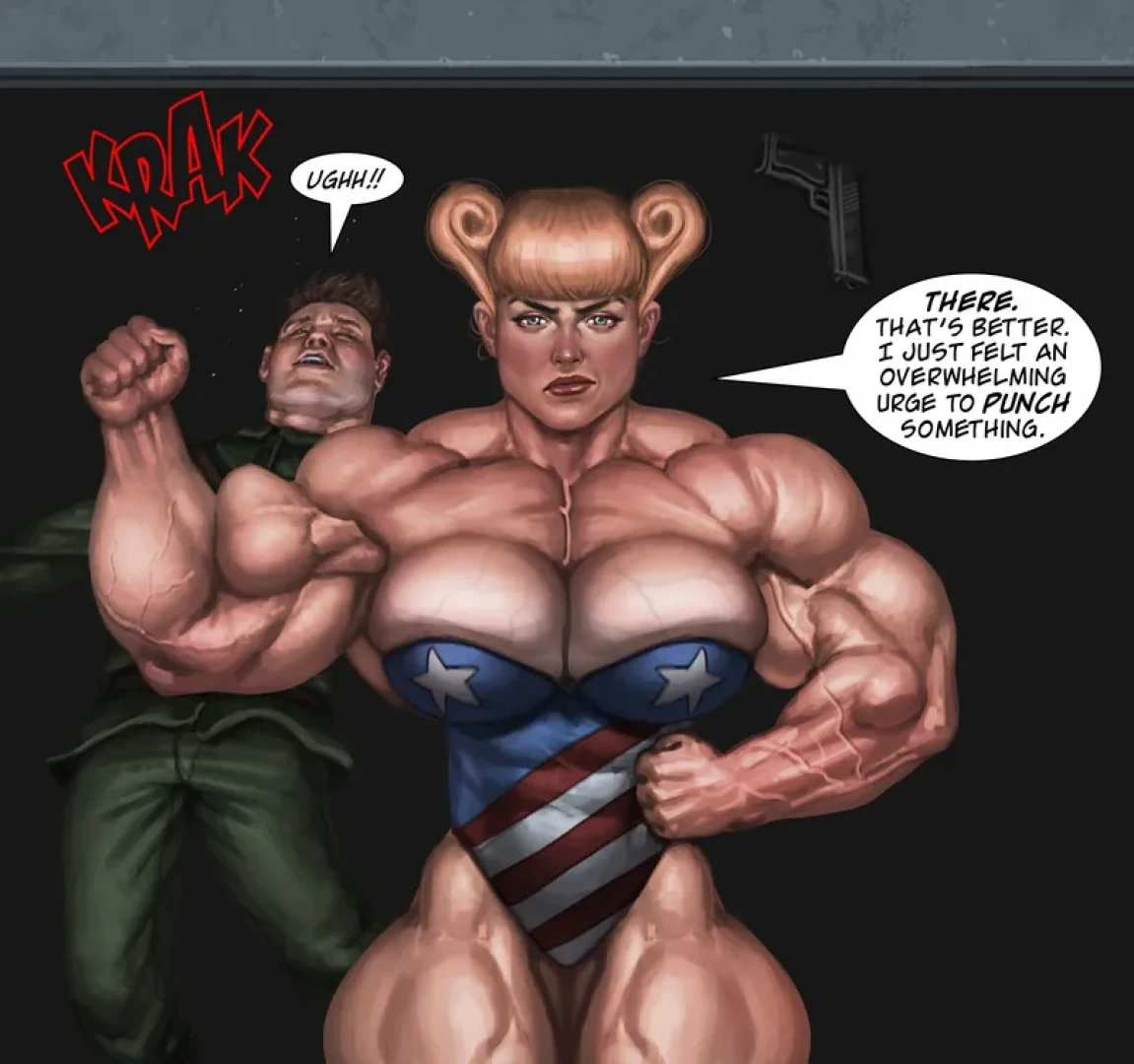 mightyfemalemusclecomix - Ms. Liberty To The Rescue Part 13 (TMGF Monthly Comic/Superhero)