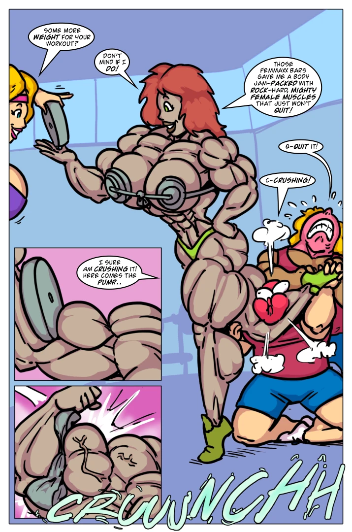 mightyfemalemusclecomix - Ms. FemmaXX 4 (Part 4) Ritz art — page 1