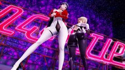 Ecchy18 - 【MMD Shorts】 Zenless Zone Zero - Astra Yao & Evelyn [Bottom Heavy] Si Te Sabes El [Youtube Version]