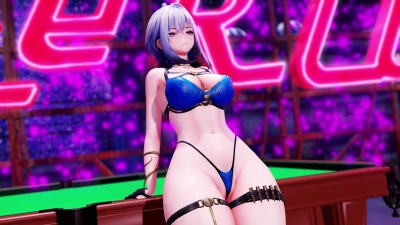 Ecchy18 - 【MMD Shorts】 Wuthering Waves - Galbrena [Bottom Heavy] - UwU Funk [Ecchy Version]