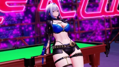 Ecchy18 - 【MMD Shorts】 Wuthering Waves - Galbrena [Bottom Heavy] - UwU Funk [Youtube Version]