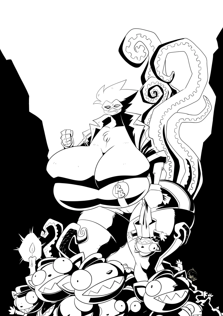 JaehTheBird - BB a la Mignola (WIP)