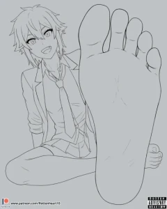 Rottenheart10 - Tomo Foot Animation - Tomo-chan Is a Girl! (Sketch)