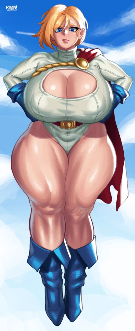 flatillustrator_khan - Power Girl - Full Body