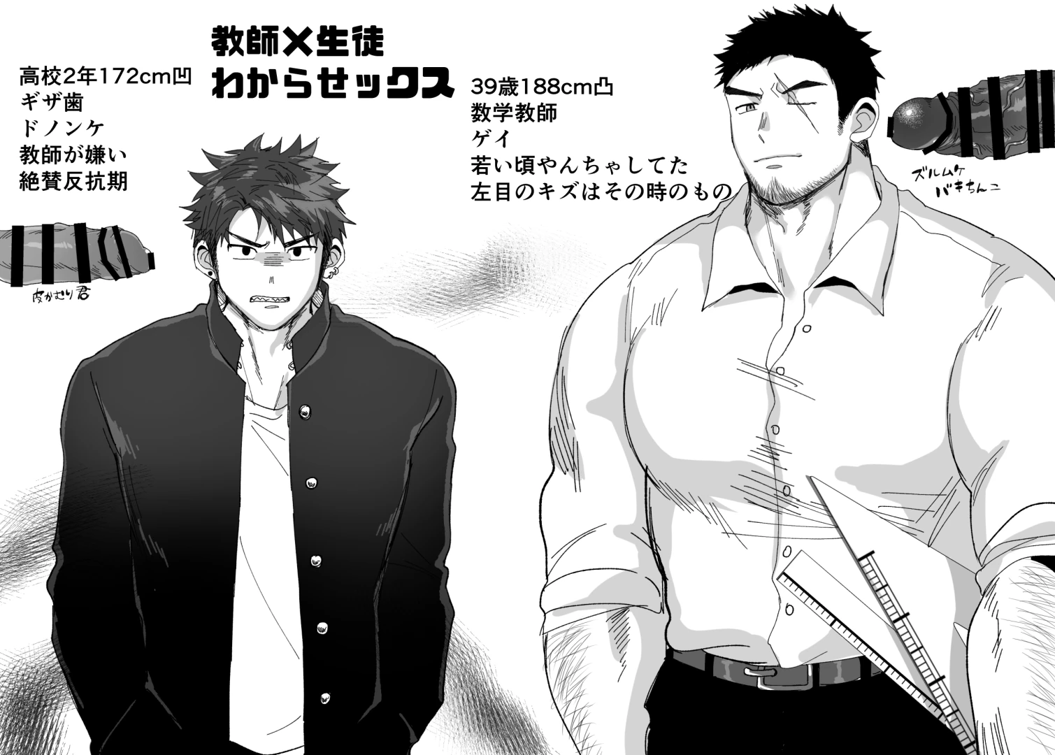 hashikuretaro - 強面教●×ヤンキーDK　前編（18頁）