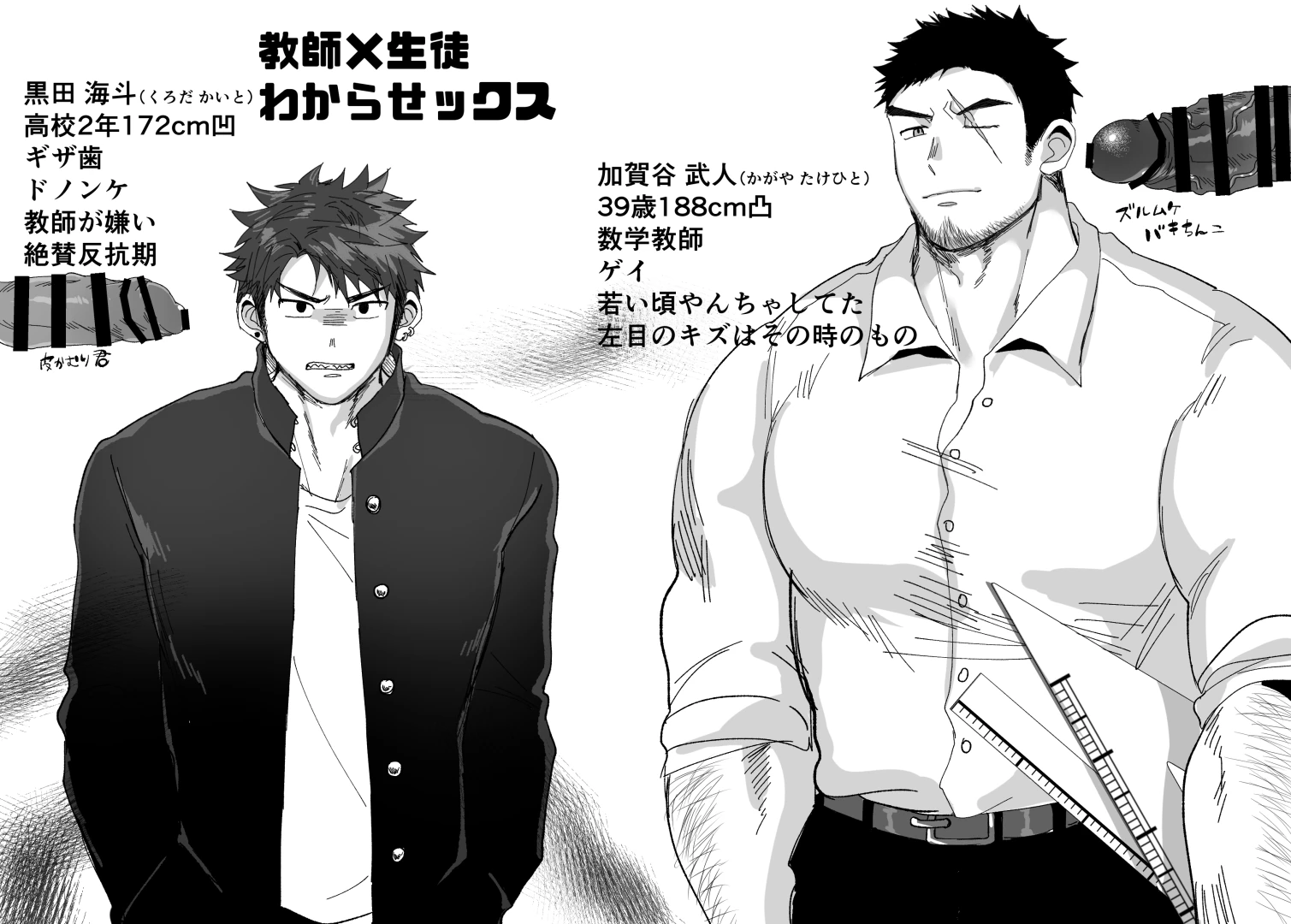 hashikuretaro - 強面教●×ヤンキーDK　後編（19頁） — page 1