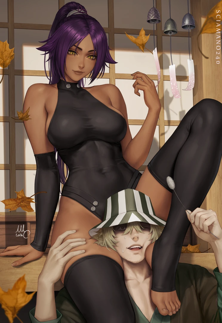 sciamano240 - Yoruichi & Urahara - Bleach (Hot Coffee)