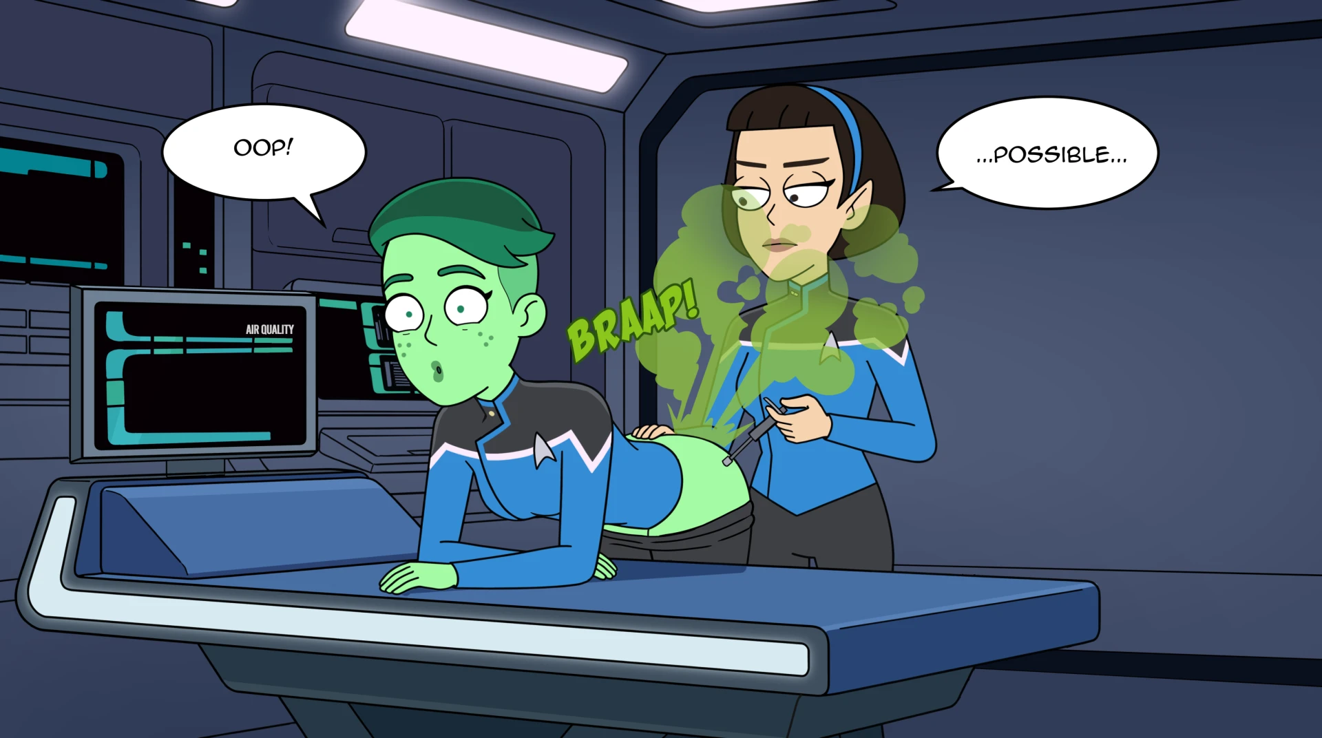 lolotron6 - Tendi's Pheromones Affect T'Lyn (Lower Decks Sequence)