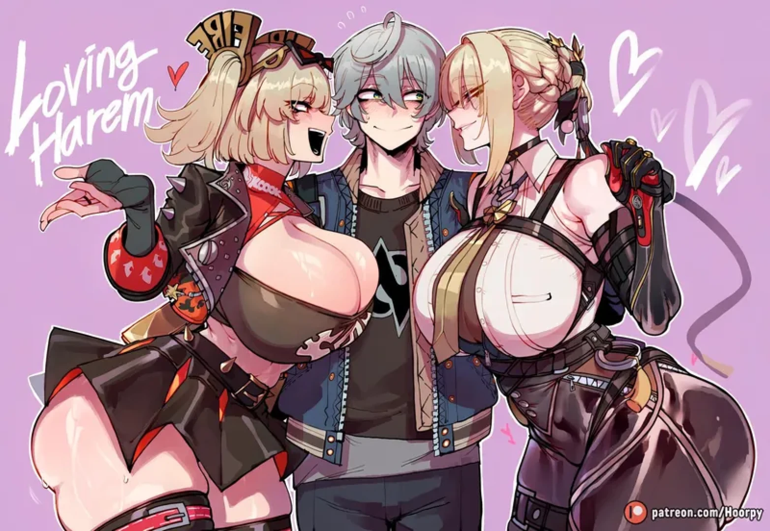 Axl - Upcoming Comic: [Tier 4 Commission] Wise x Burnice x Evelyn Loving Harem [50 Captioned Pages] [Group] — page 1