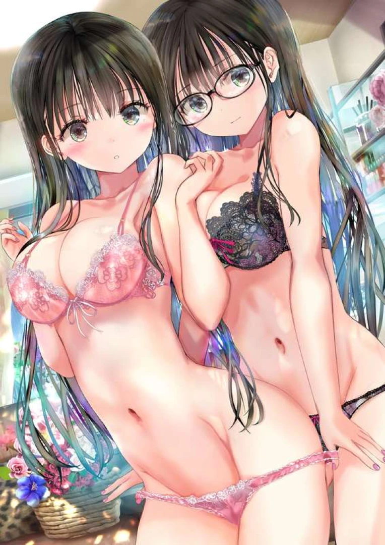 ogatatei - 新規絵「双子の幼馴染がヌードモデルをしてくれる」