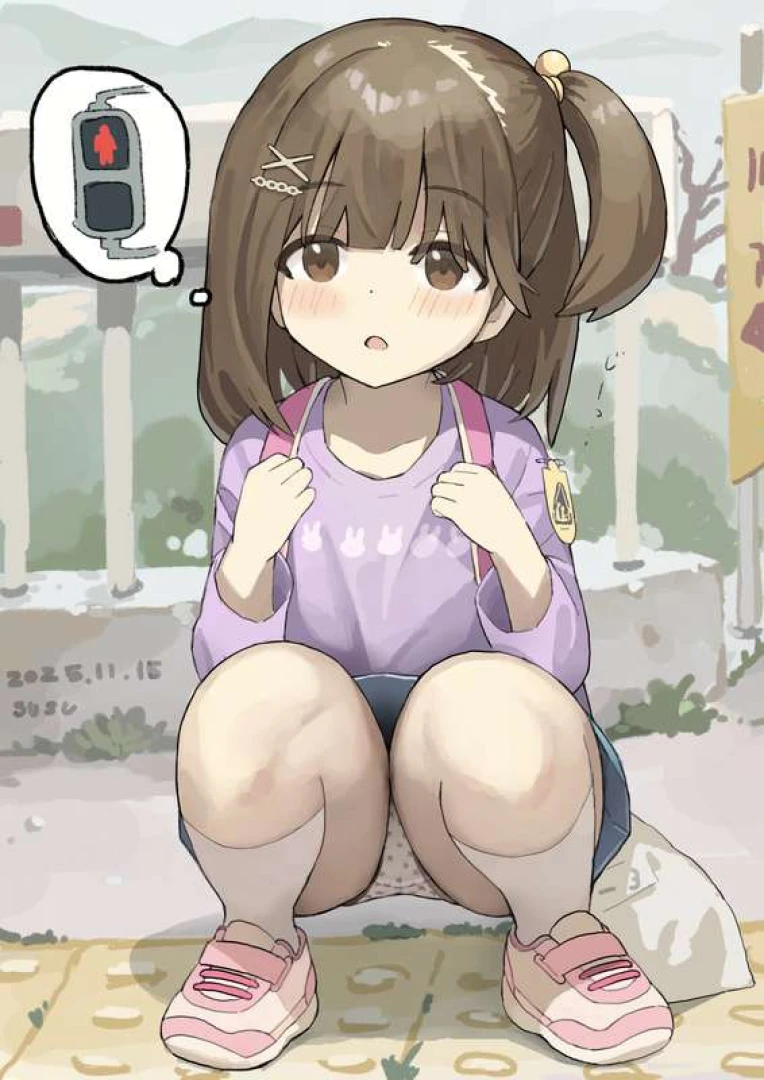 susu - 信号待ちをしている子