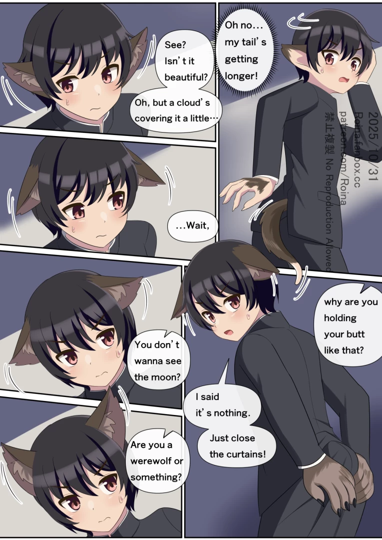 Roina - 【Commission work】251031 Werewolf TF(6pages,Anthro TF)