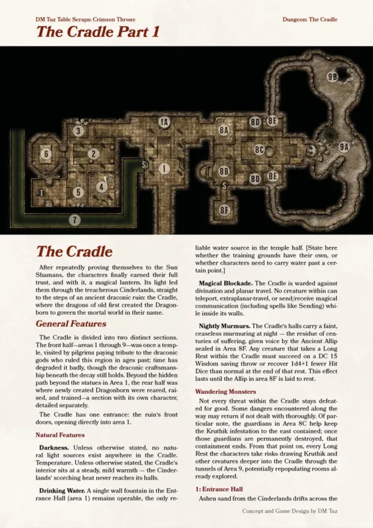 Dungeon Master Tuz - Crimson Throne: The Cradle (Part 1)