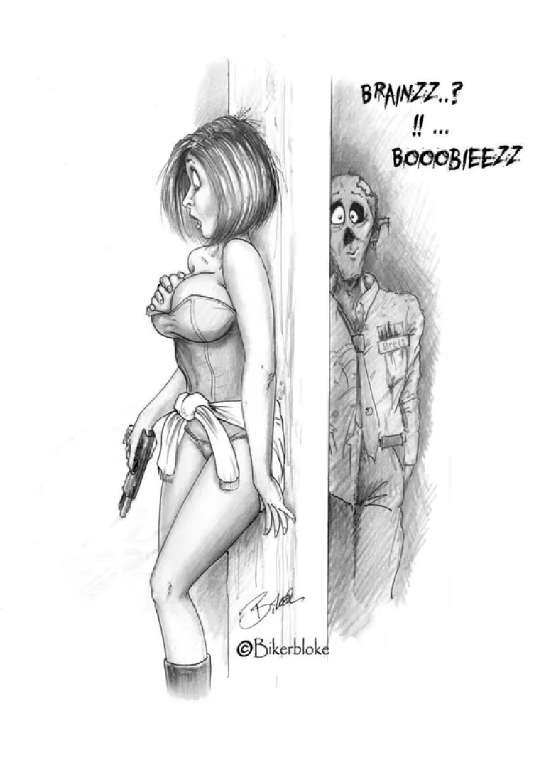 Bikerbloke - Jill Valentine's close encounter — page 1