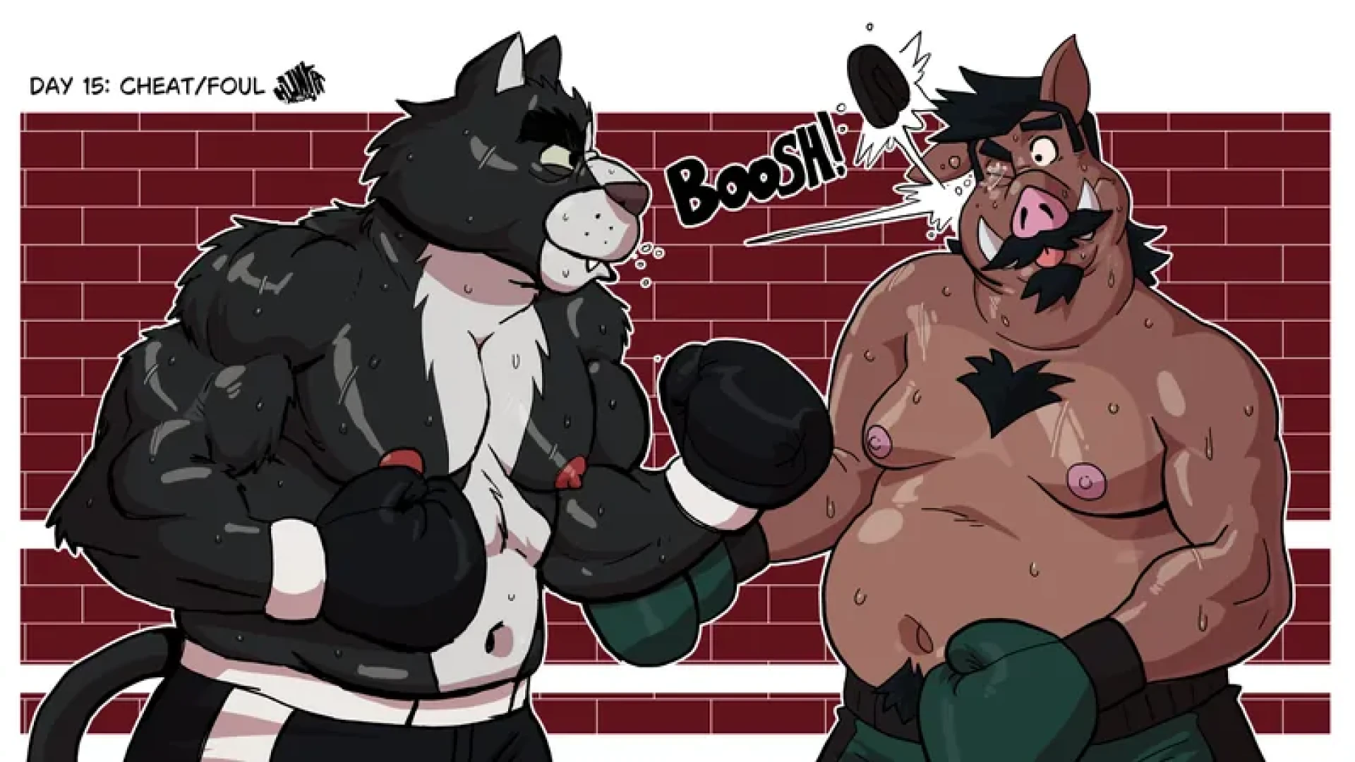 Hunterhusky - Draw'tober Day 15