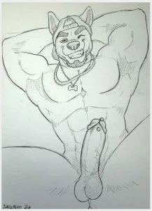 Jackaloo - Fletcher Sketch - Lounging