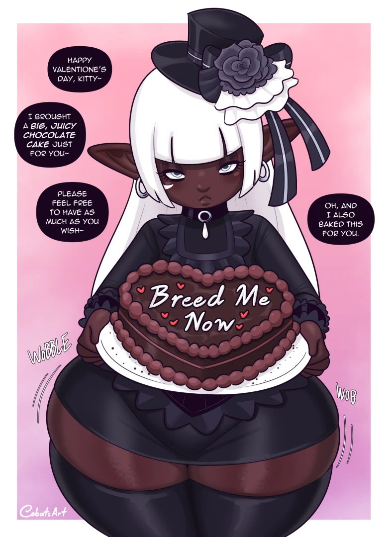 cobatsart - FFXIV: Chocolate Cake