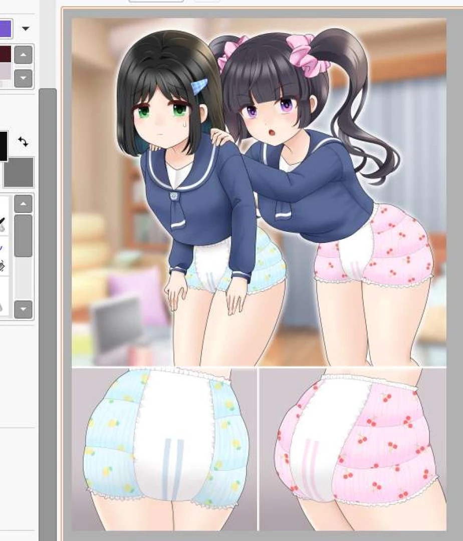 mikkyway - 1/30 おもらし絵進捗 本塗り②完成
