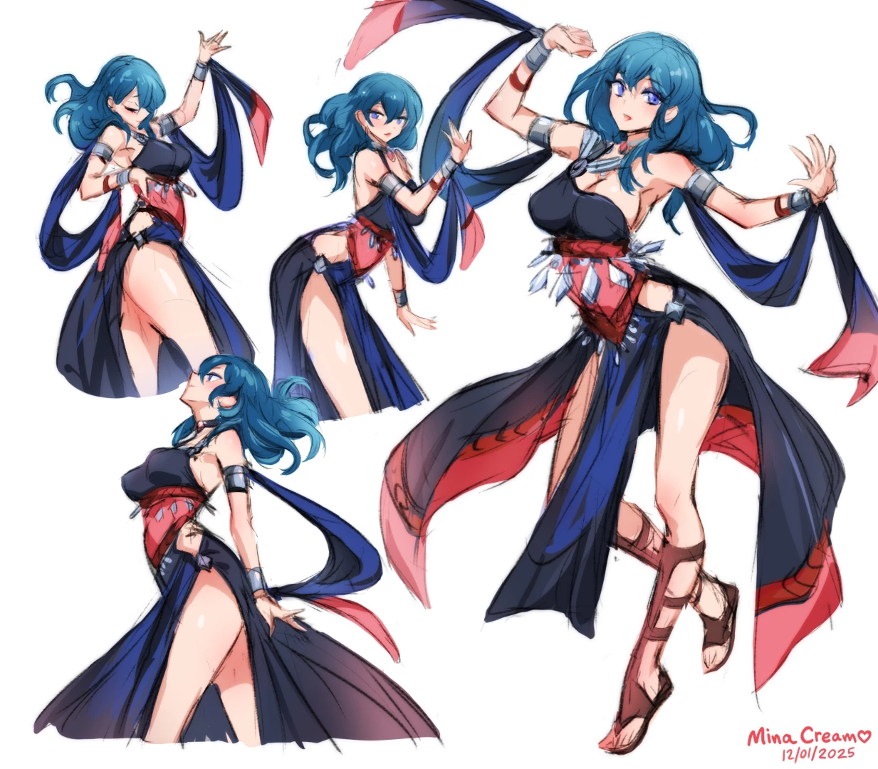 minacream - Daily Sketch 102 - Dancer Byleth 