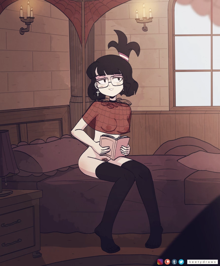 keetydraws - Bed time Lydia (+NSFW Version)