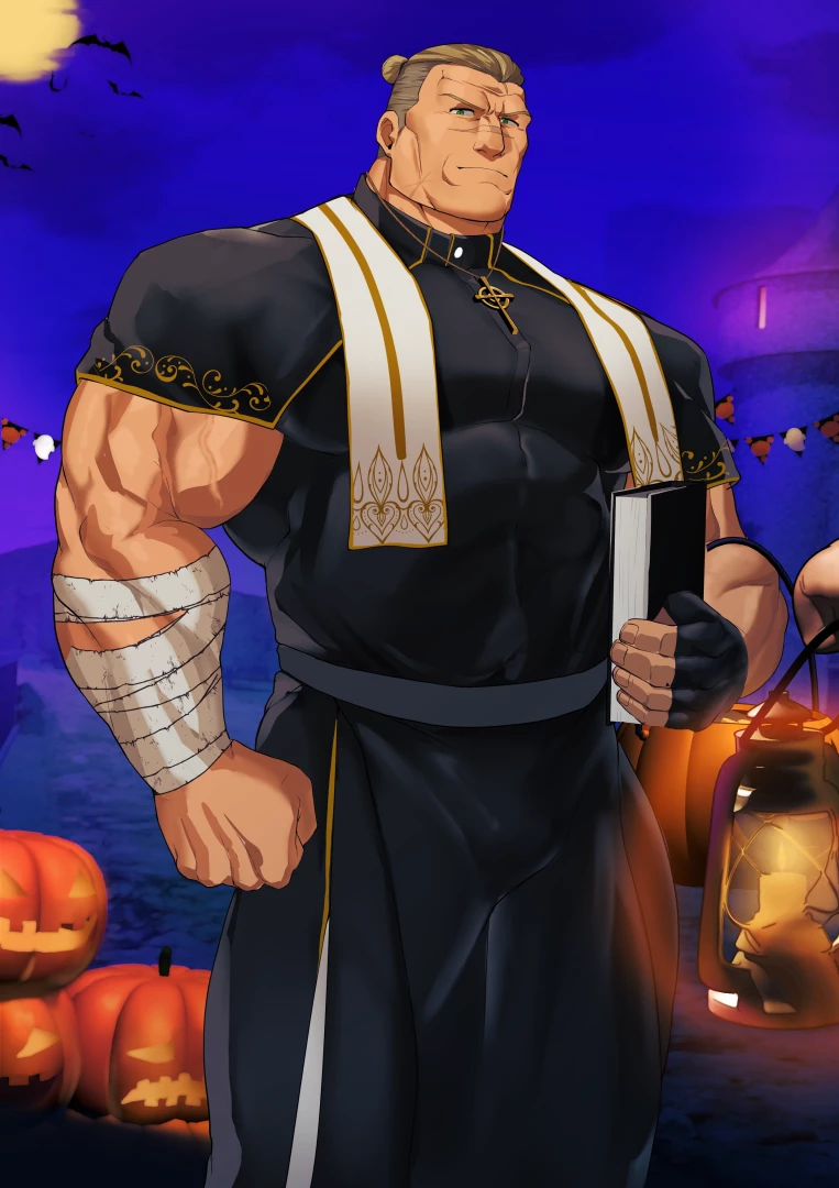 mayonakaoyatu - ハロウィン2025　淫魔VS元騎士系聖職者！　先行文字なし版
