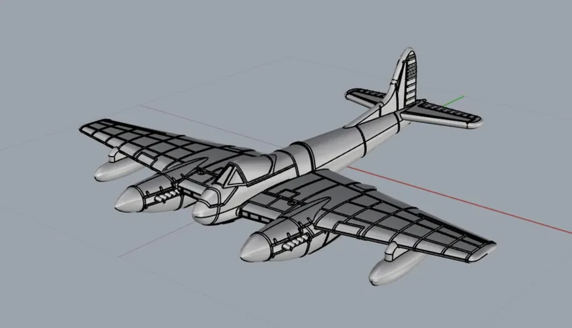 Plane Printer - 1/200 De Havilland Hornet F.Mk.3