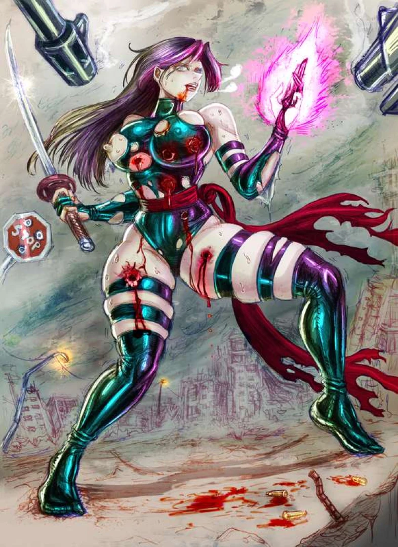 JTR - Psylocke injuried